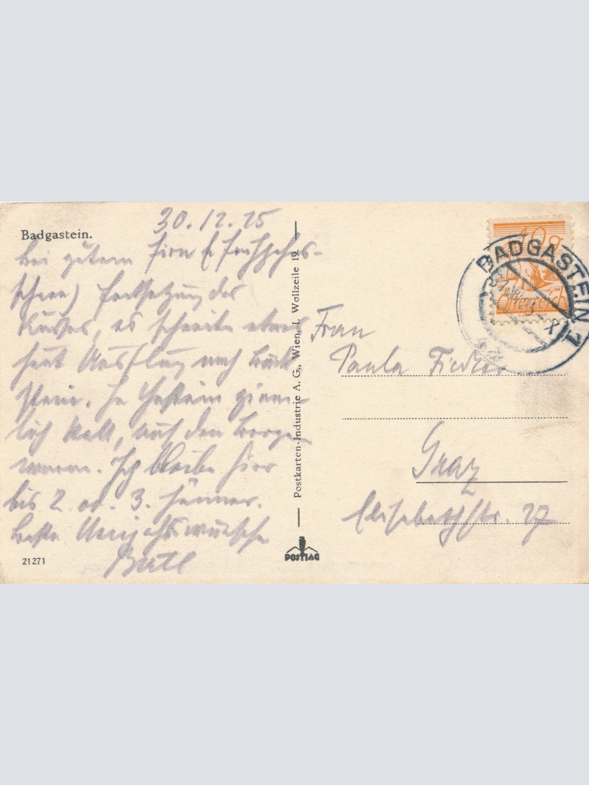 AK, Bad Gastein, Salzburg (S3444)