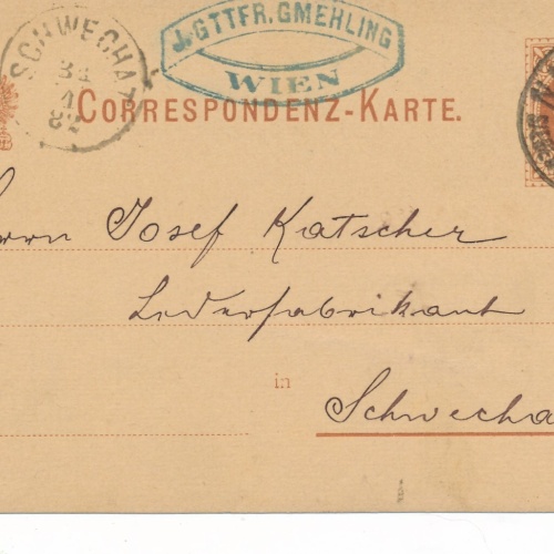 2 Kreuzer - Ganzsachen - Karte 1882 aus Wien Neubau (13552)