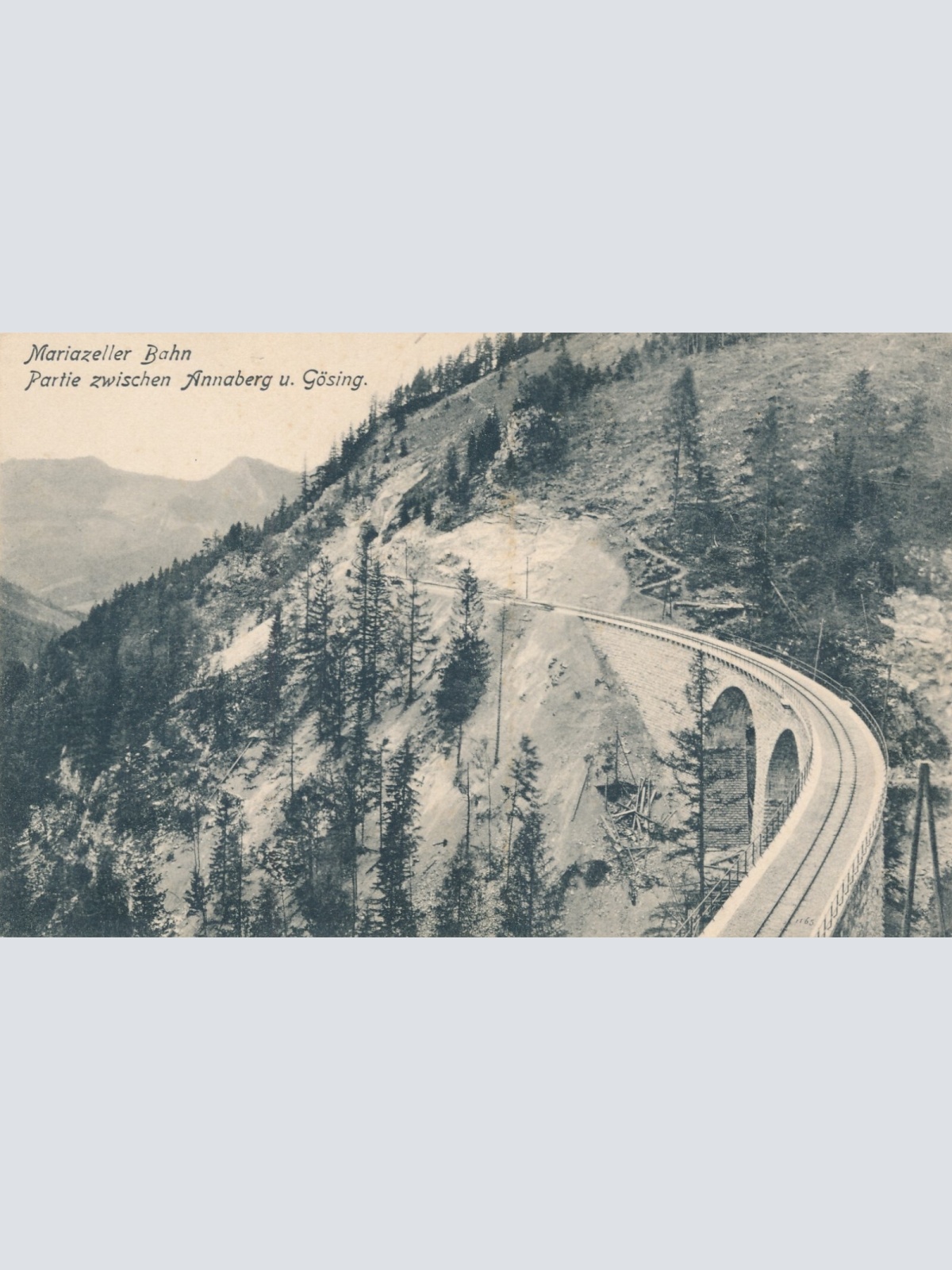 AK, Mariazeller Bahn, Annaberg u. Gösing, Niederösterreich (S3224)