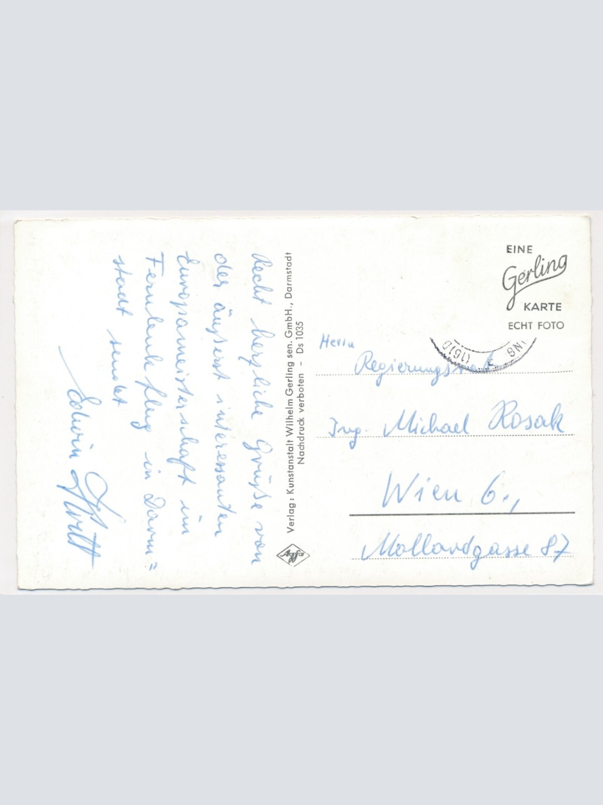 AK, Darmstadt, Hessen, Ansichtskarte (S3625)