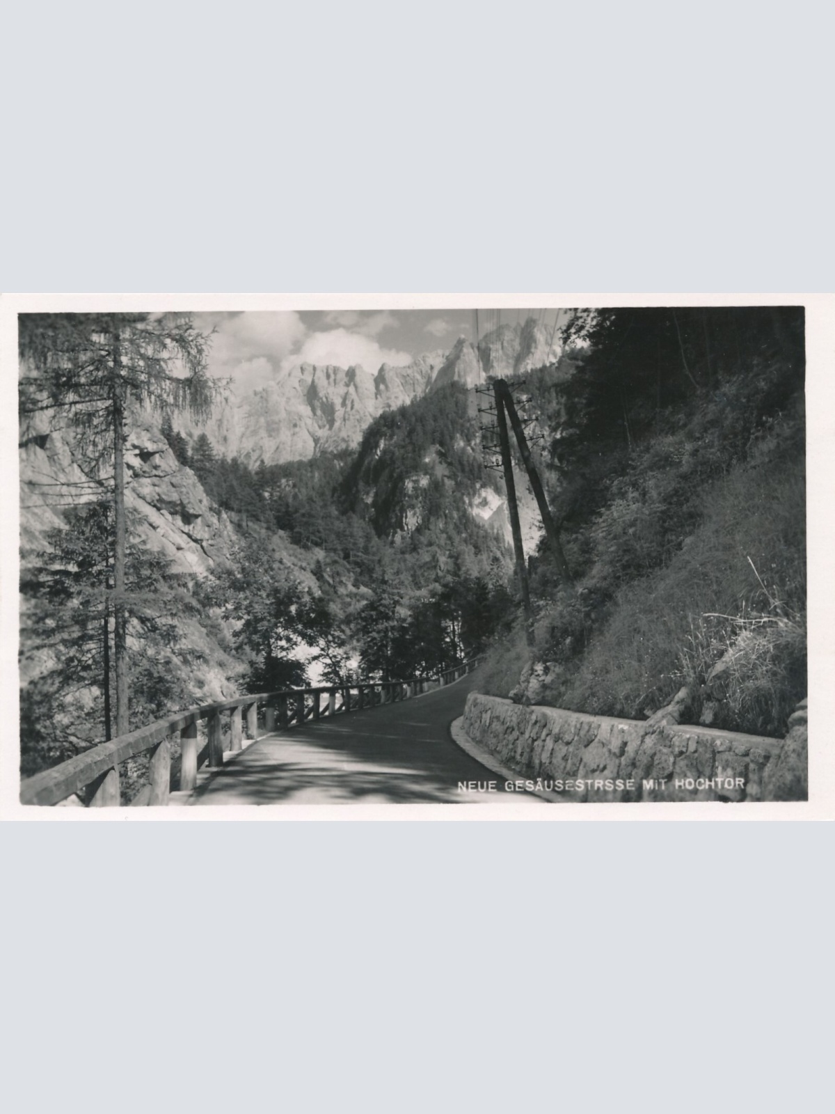 AK, Gesäusestraße mit Hochtor, Steiermark (S3244)