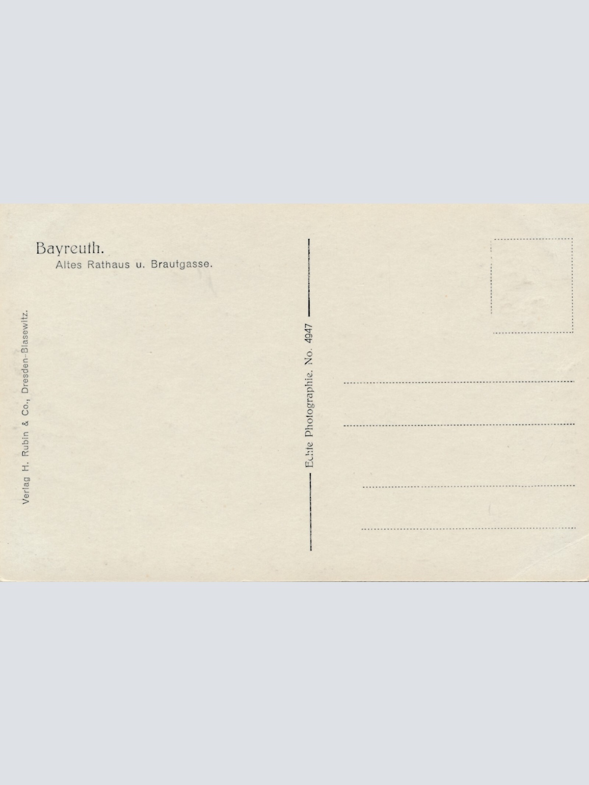 AK, Bayreuth, Bayern, Ansichtskarte (S3628)