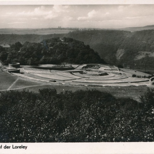 AK, Feierstätte auf der Loreley, Rheinland-Pfalz, Ansichtskarte (S3630)