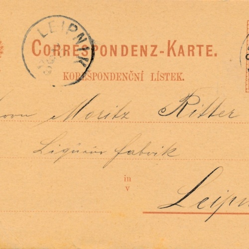 2 Kreuzer - Ganzsachen - Karte 1879 aus M. Ostrat Stadt (13578)