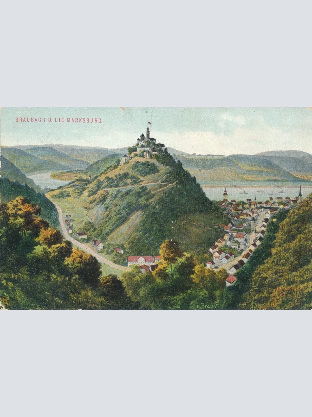 AK, Braubach, Rheinland-Pfalz, Ansichtskarte (S3615)