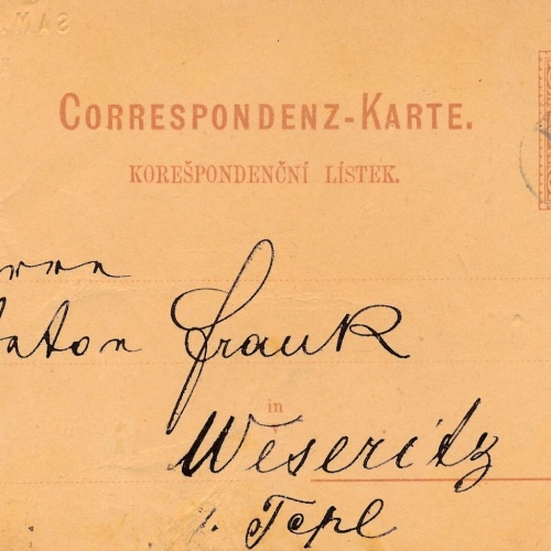 2 Kreuzer - Ganzsachen - Karte aus Horic (13590)