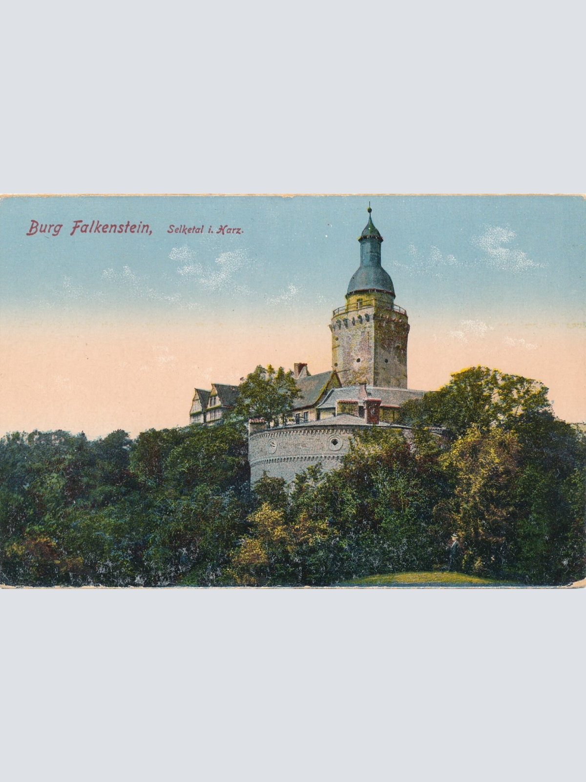 AK, Burg Falkenstein, Sachsen-Anhalt, Ansichtskarte (S3648)