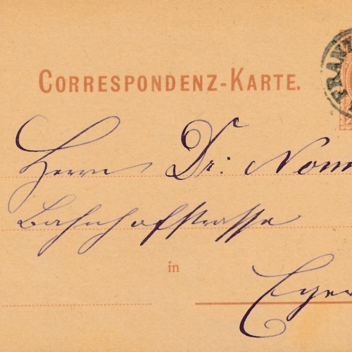 2 Kreuzer - Ganzsachen - Karte 1878 aus Franzensbad (13593)