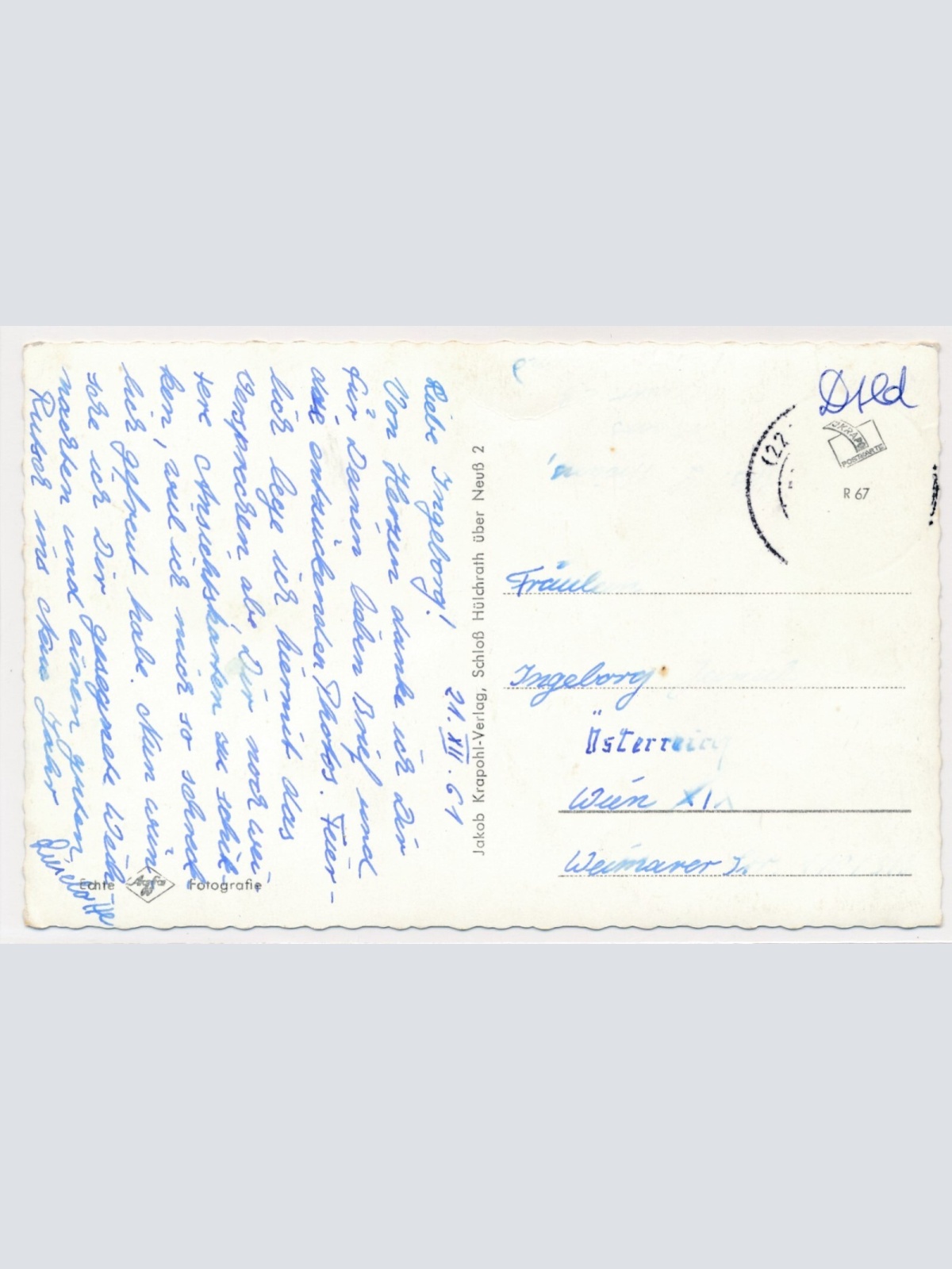 AK, Kreis Moers, Nordrhein-Westfalen, Ansichtskarte (S3643)