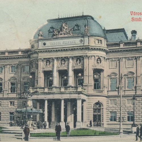 AK aus Pozsony - Pressburg Stadt Theater Tschechoslowakei Ansichtskarte (13212)