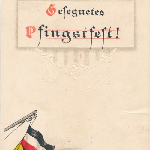 AK, Gesegnetes Pfingstfest, Ansichtskarte (S3659)