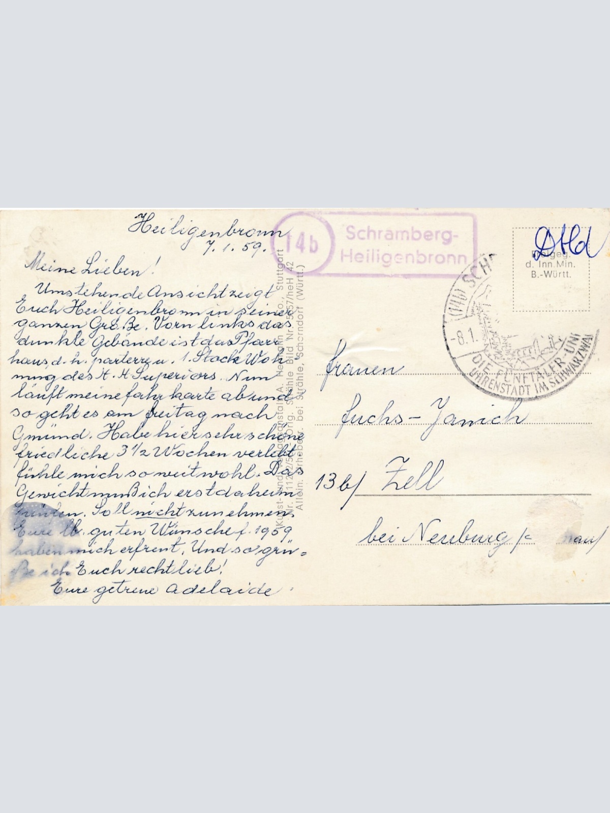 AK, Kloster Heiligenbronn, Schramberg, Baden-Württemberg (S3597)