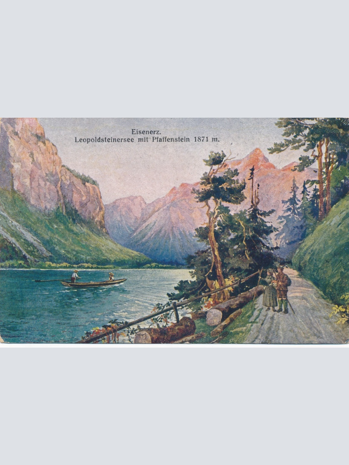 AK aus Eisenerz Leopoldsteinersee Pfaffenstein Steiermark Ansichtskarte (13749)