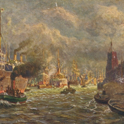 AK, Im Hamburger Hafen (S3559)