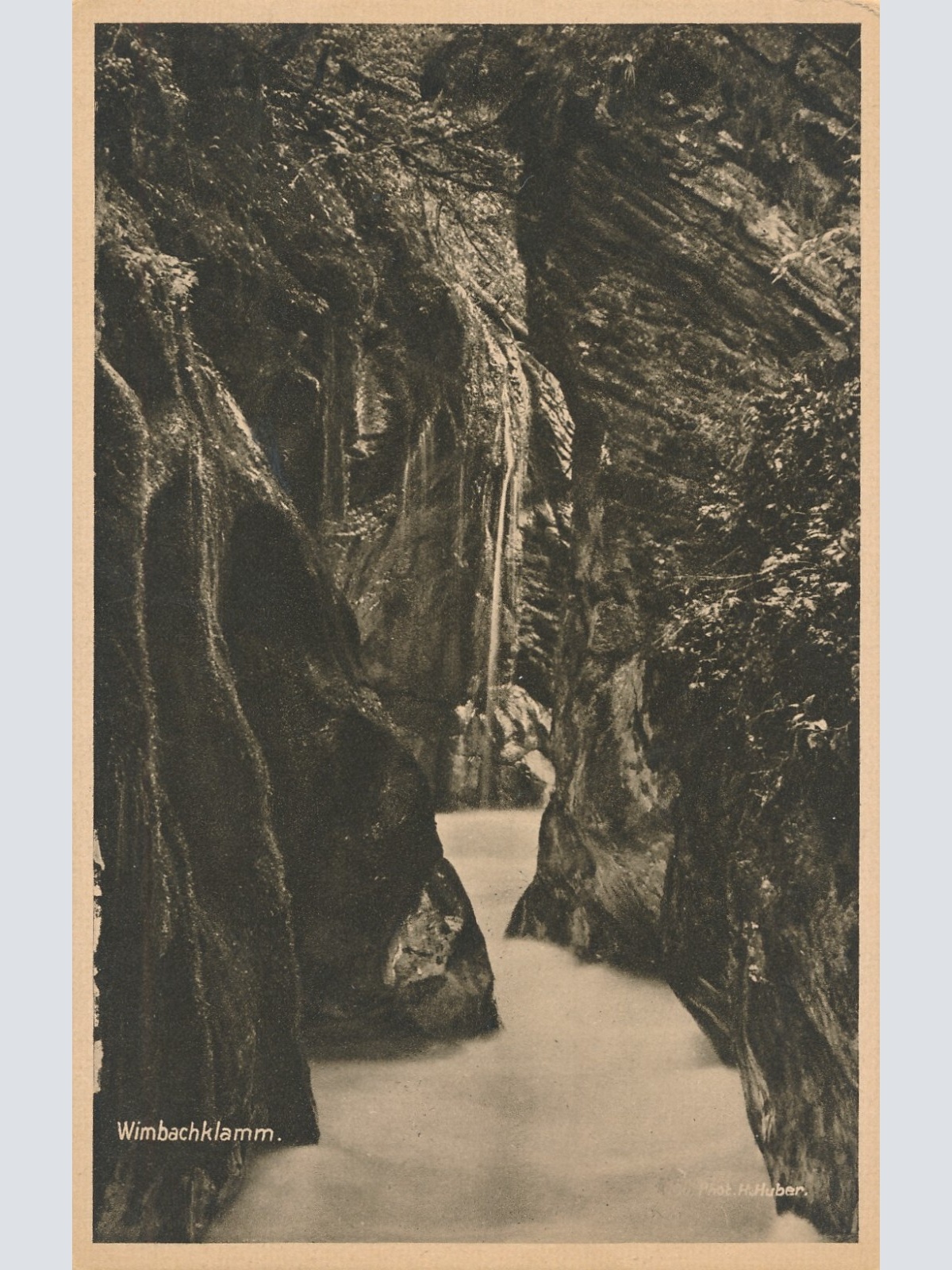 AK, Ramsau bei Berchtesgaden, Wimbachklamm, Bayern, Ansichtskarte (S3801)