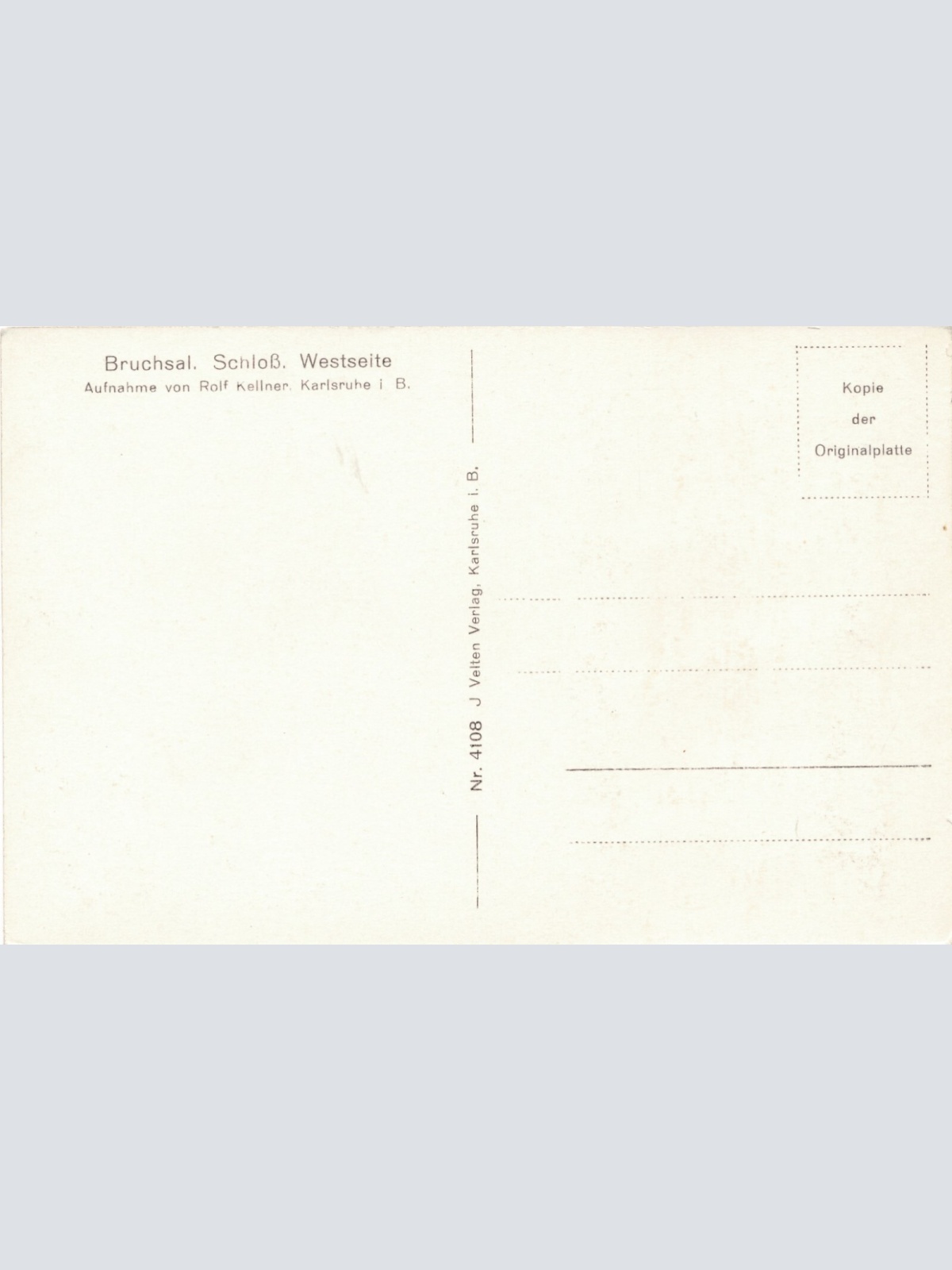 AK, Bruchsal, Baden-Württemberg, Ansichtskarte (S3834)