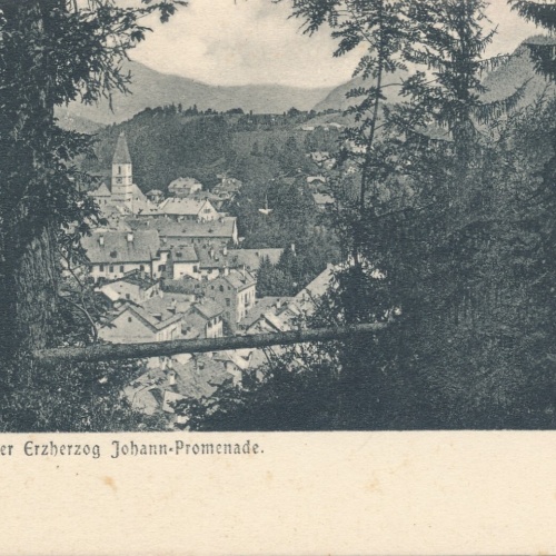 AK aus Aussee von der Erzherzog Johann Promenad Steiermark Ansichtskarte (13814)