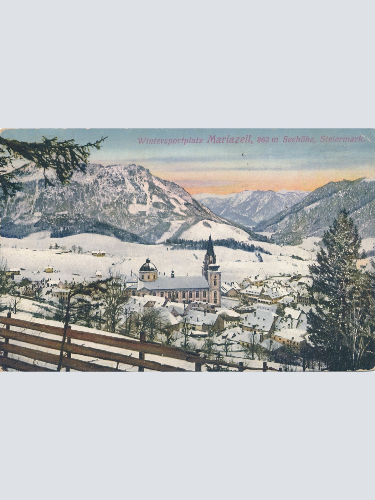 AK aus Mariazell Wintersportplatz Steiermark Ansichtskarte (13823)