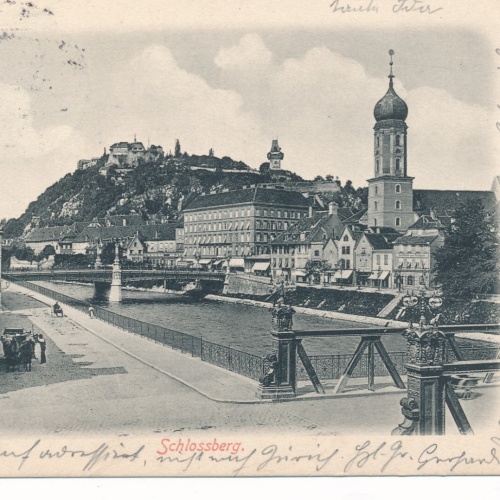 AK aus Graz mit Schlossberg Steiermark Ansichtskarte (13826)
