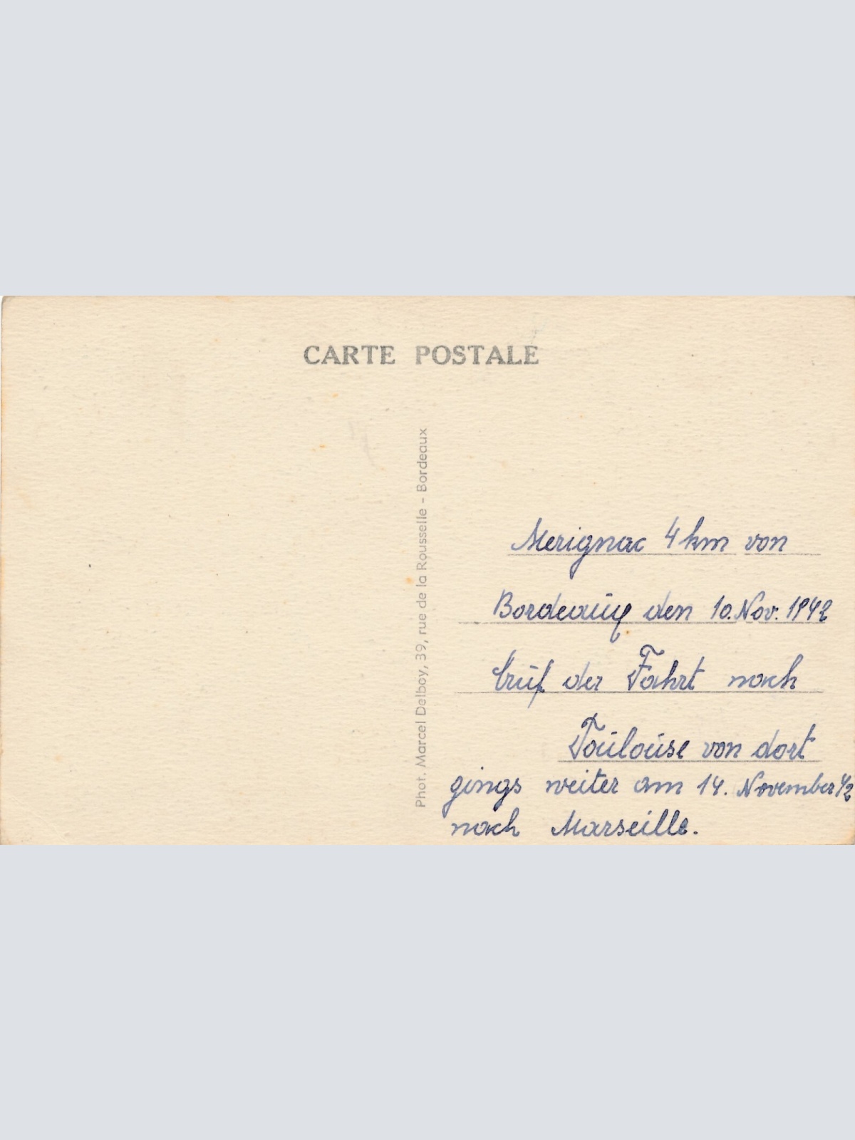 AK, Mérignac, Frankreich, Ansichtskarte (S3899)