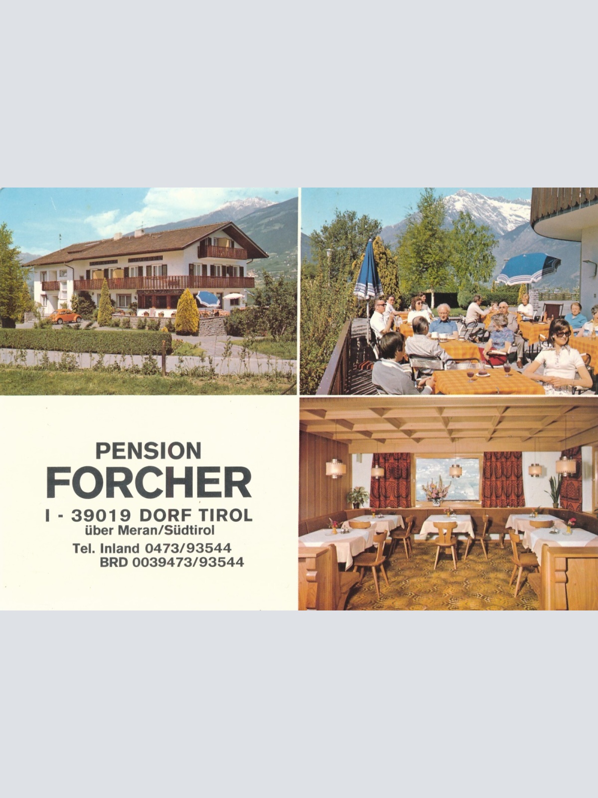 AK, Dorf Tirol, Italien, Ansichtskarte (S3912)