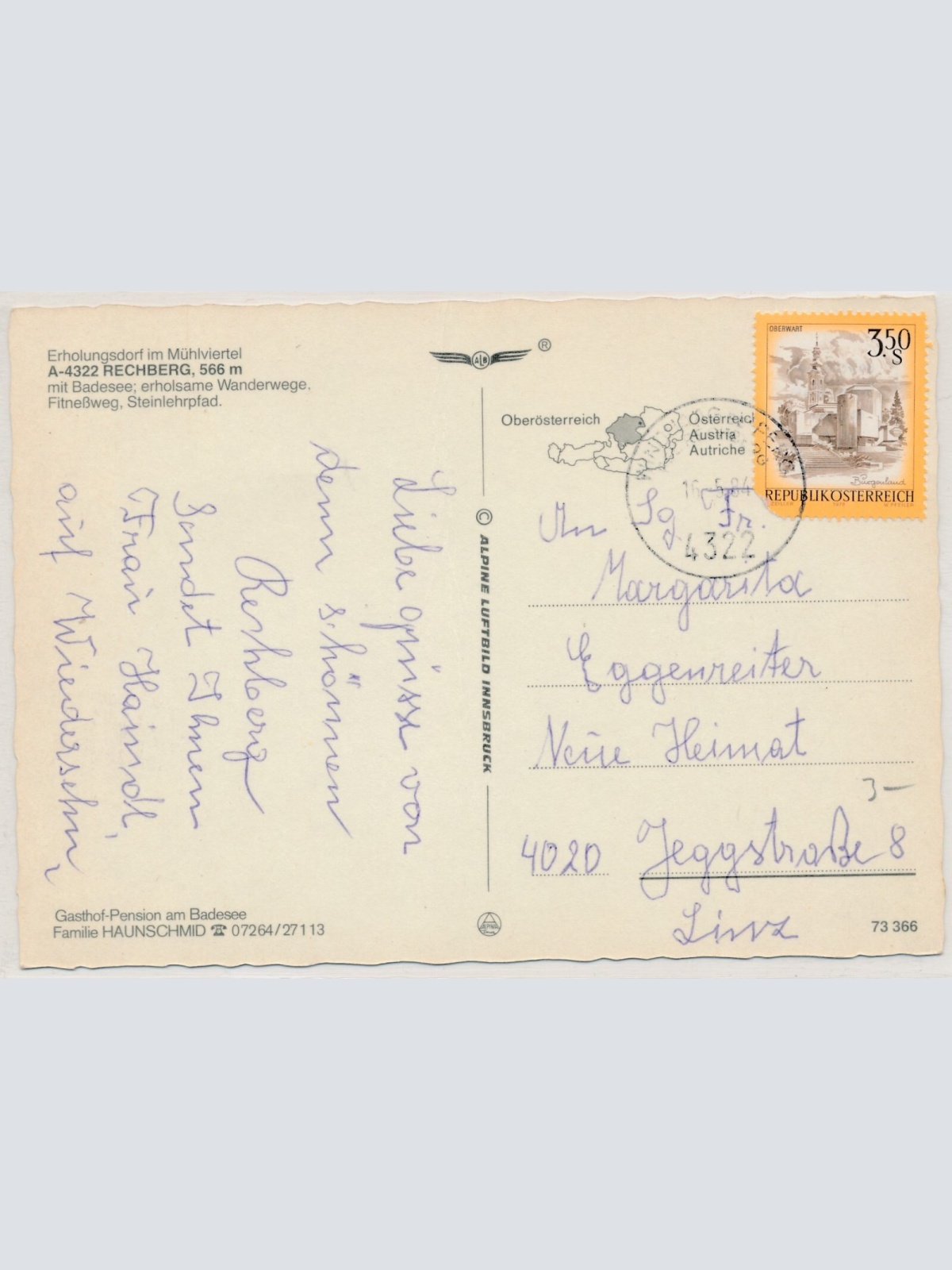 AK, Rechberg, Oberösterreich, Ansichtskarte (S3942)