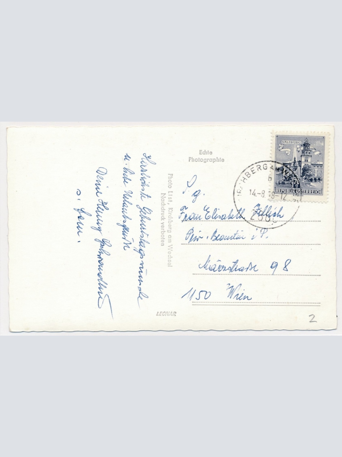 AK, Kirchberg am Wechsel, Niederösterreich, Ansichtskarte (S3948)