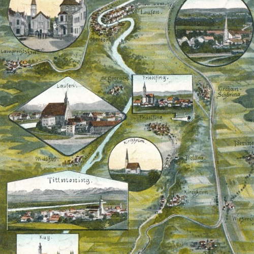 AK, Die Tauernbahn aus der Vogelschau, Ansichtskarte (S3963)