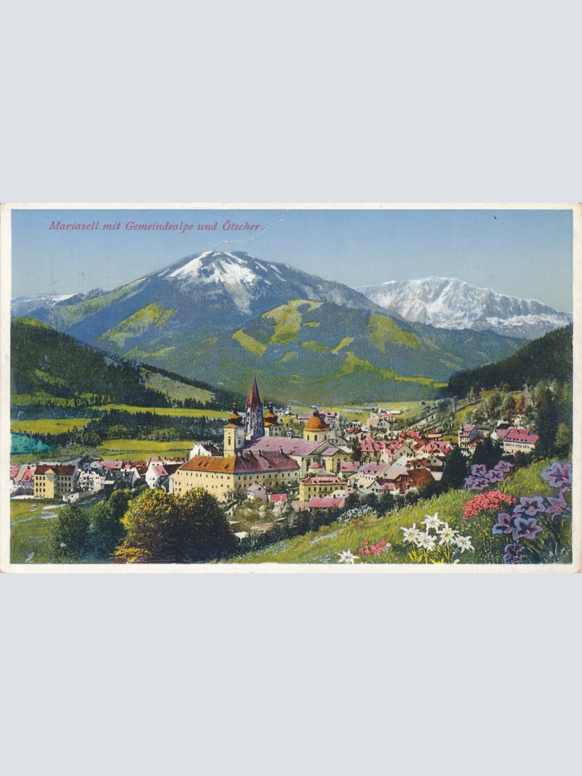 AK aus Mariazell mit Gemeindealpe Steiermark Ansichtskarte (13871)