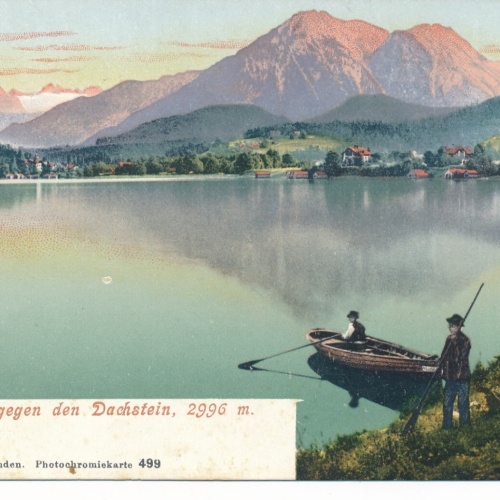 AK aus Alt Aussee gegen den Dachstein Steiermark Ansichtskarte (13880)