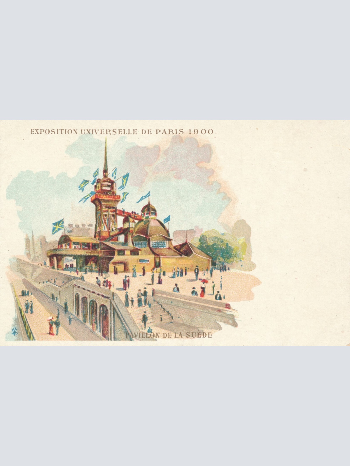 Litho-AK, Exposition Universelle, Paris, Frankreich, Ansichtskarte (S4126)
