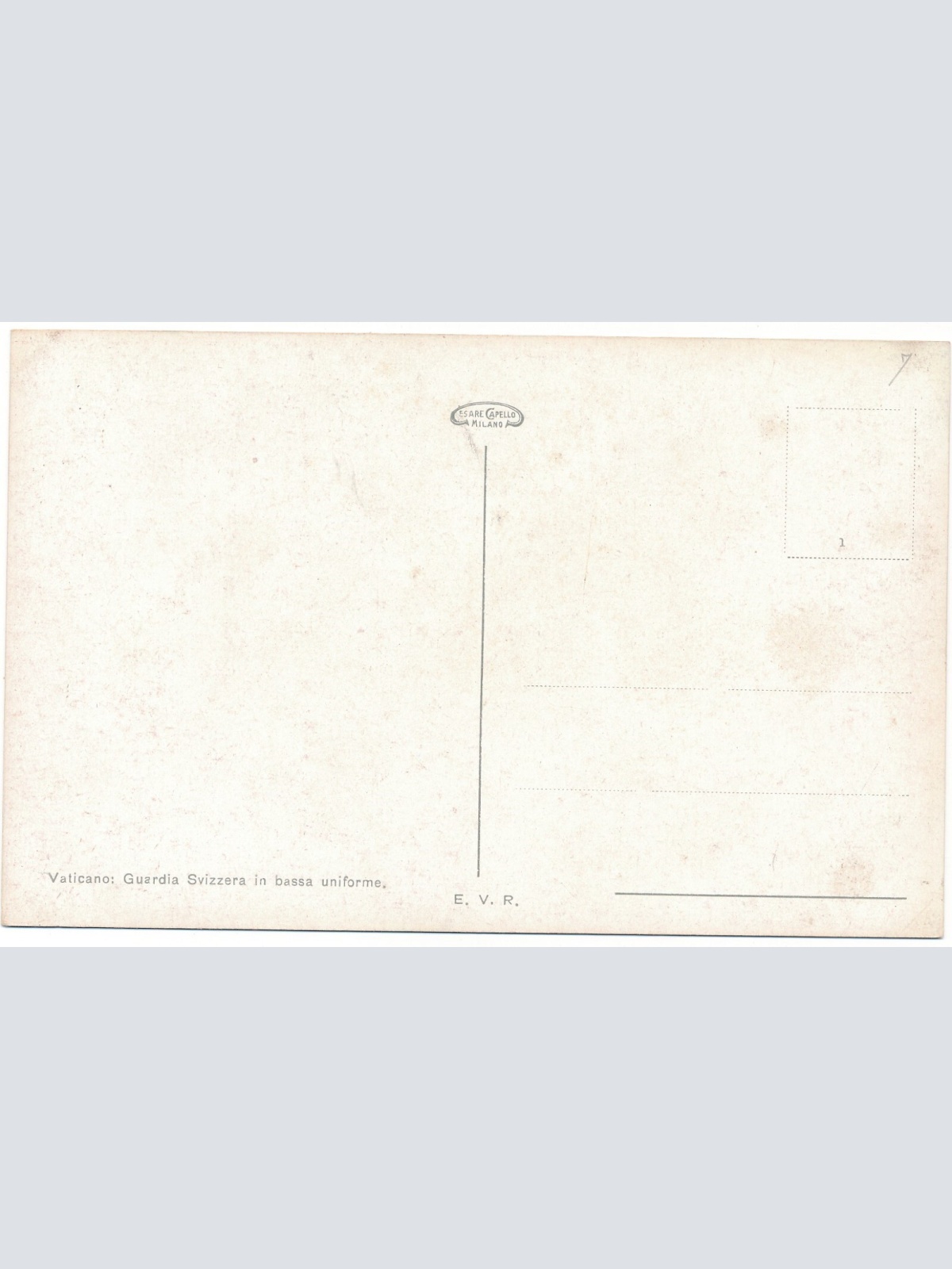 AK, Vaticano, Guardia Svizzera in bassa uniforme, Ansichtskarte (S4138)