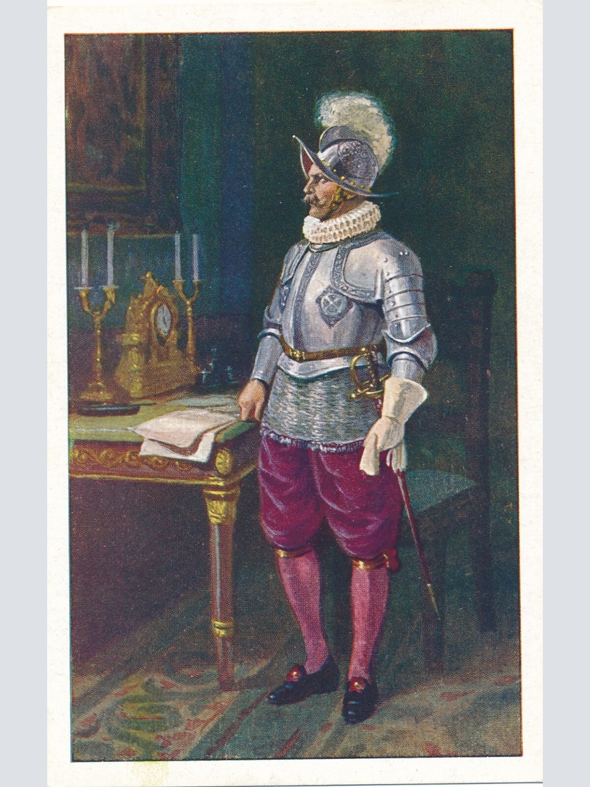 AK, Comandante Guardie Svizzere Tenuta di gala, Ansichtskarte (S4139)