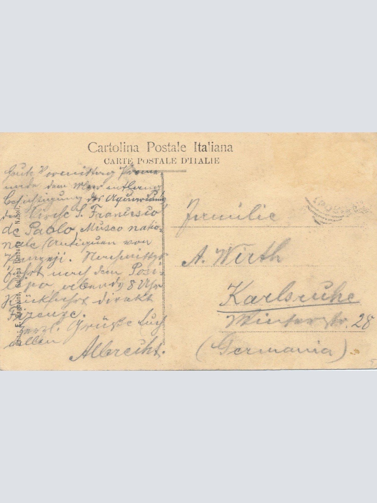 AK, Napoli, Panorama dal Vomero, Italien, Ansichtskarte (S4160)