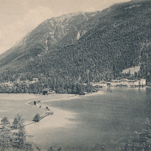 AK, Achensee, Hotel Scholastika, Tirol,  Ansichtskarte (S4164)