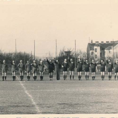 AK Annodazumals von einem Fussbalspiel Ansichtskarte (13922)