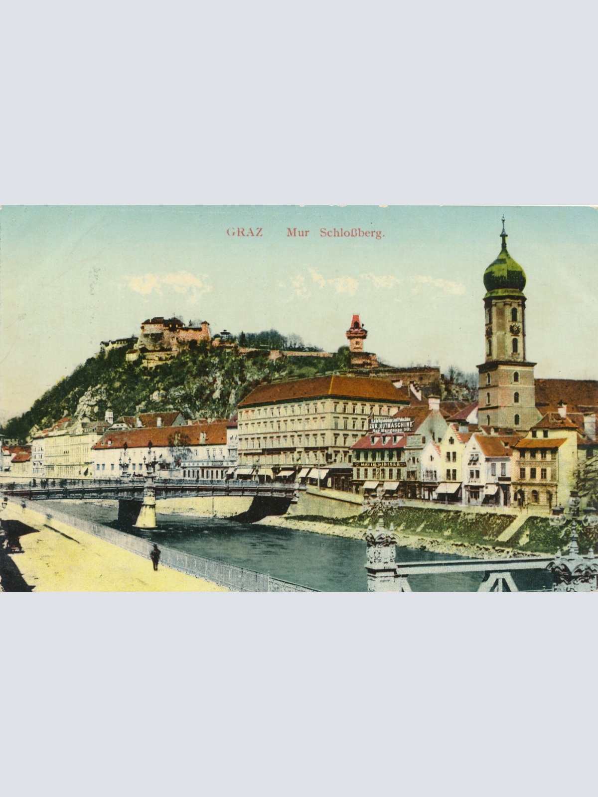 AK aus Graz mur Schloßberg Steiermark Ansichtskarte (13937)