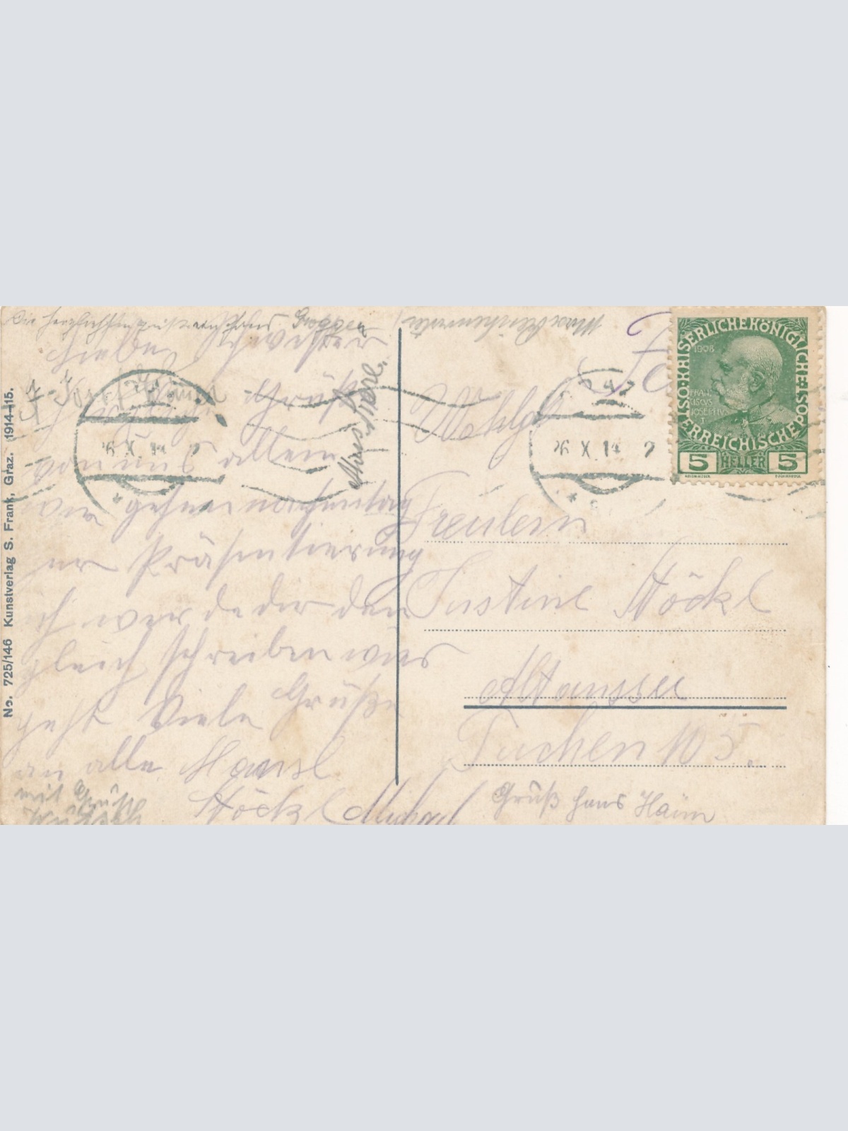 AK aus Graz Glockenturm Castell Starckenhäuschen Steiermark Ansichtskarte(13938)