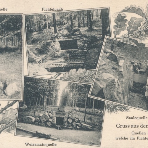 AK, Gruß aus dem Fichtelgebirge, Bayern, Ansichtskarte (S4208)