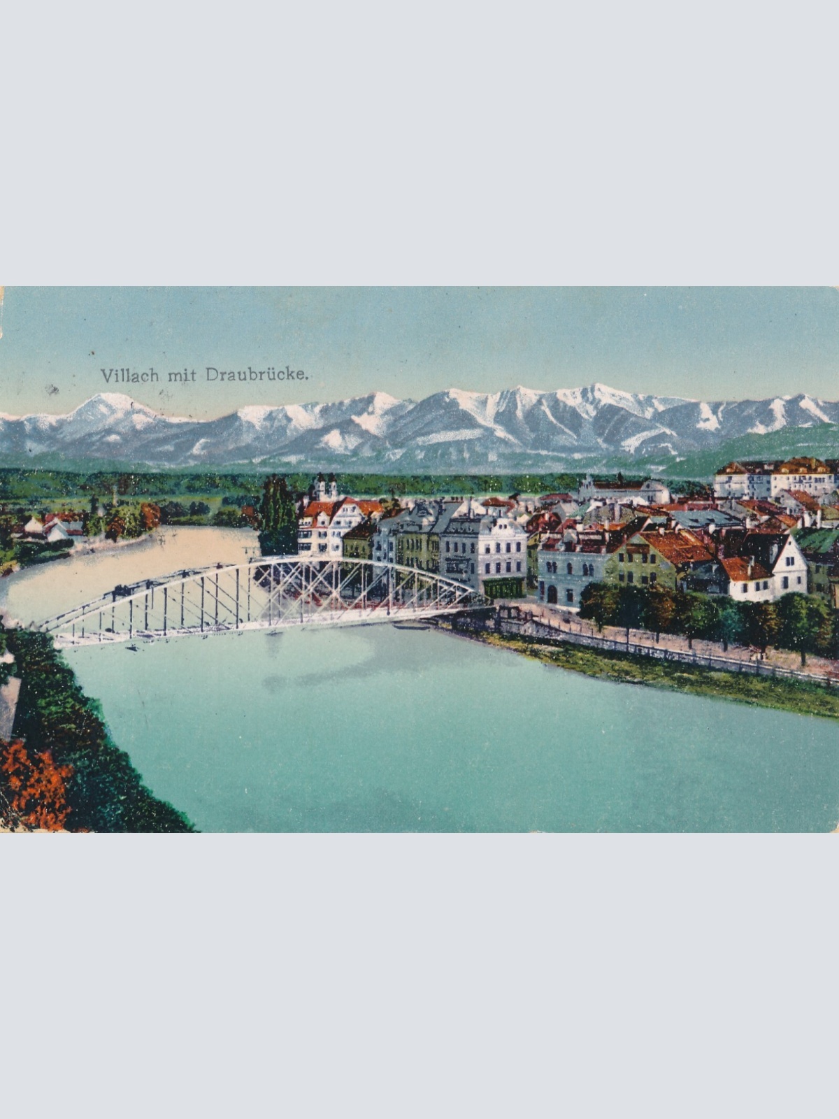 AK, Villach, Draubrücke, Kärnten, Ansichtskarte (S4270)