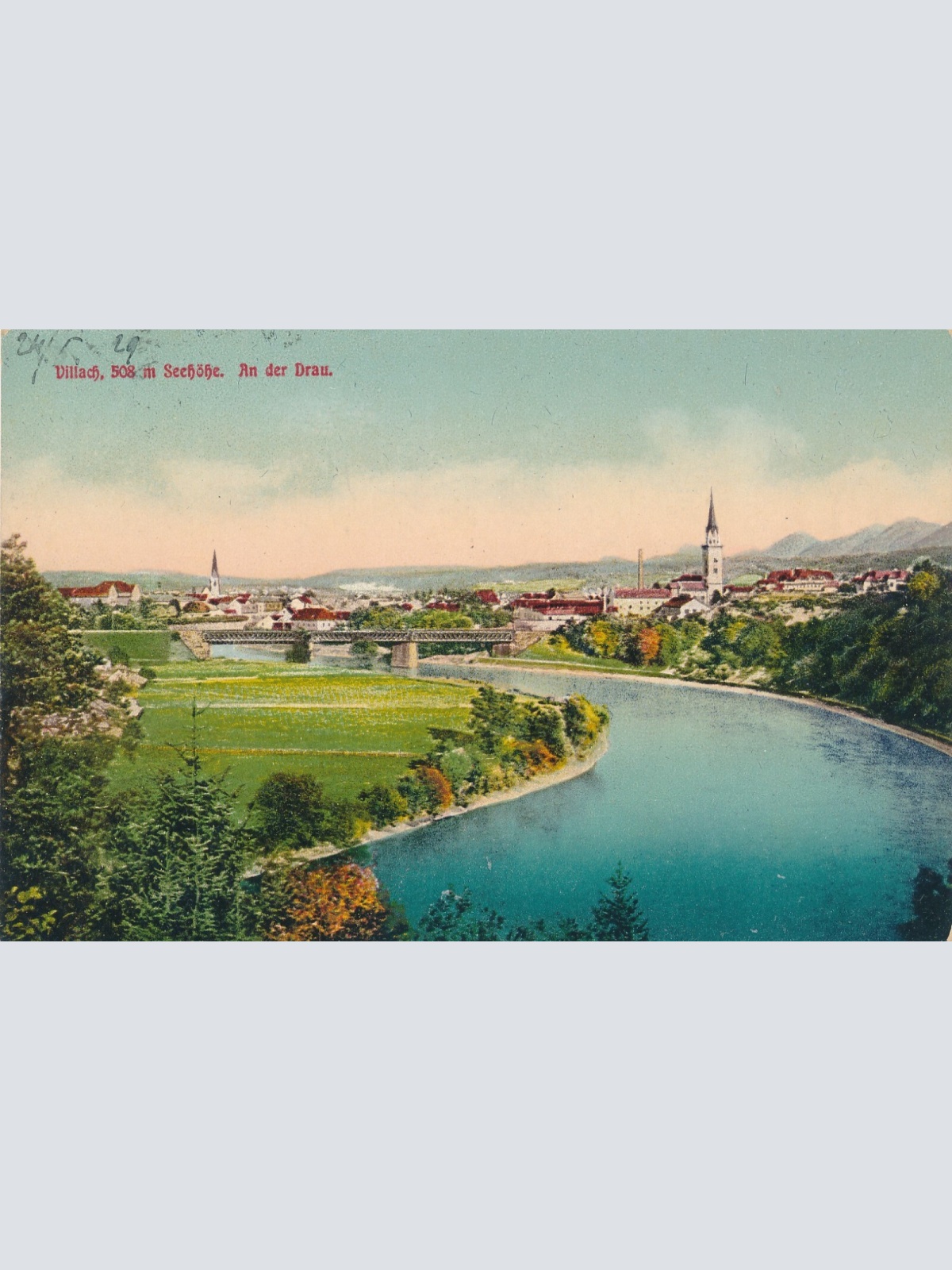 AK, Villach, an der Drau, Kärnten, Ansichtskarte (S4272)