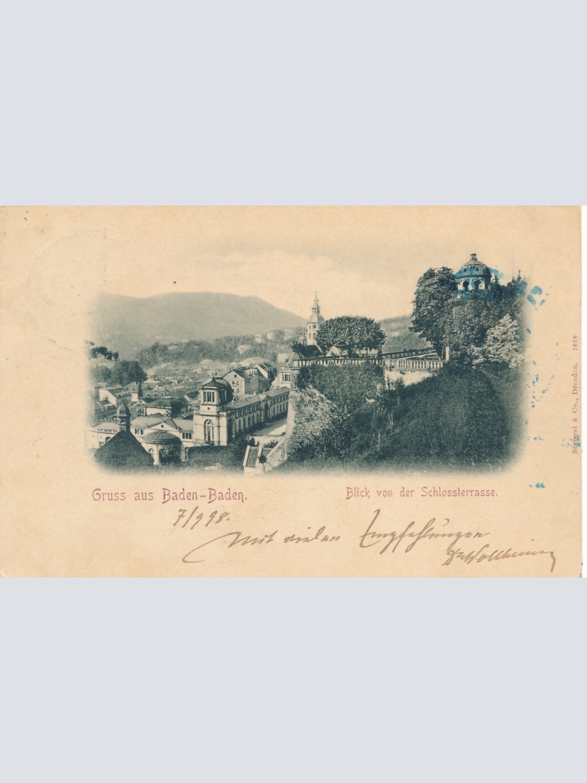 AK, Baden-Baden, Baden-Württemberg, Ansichtskarte (S4286)