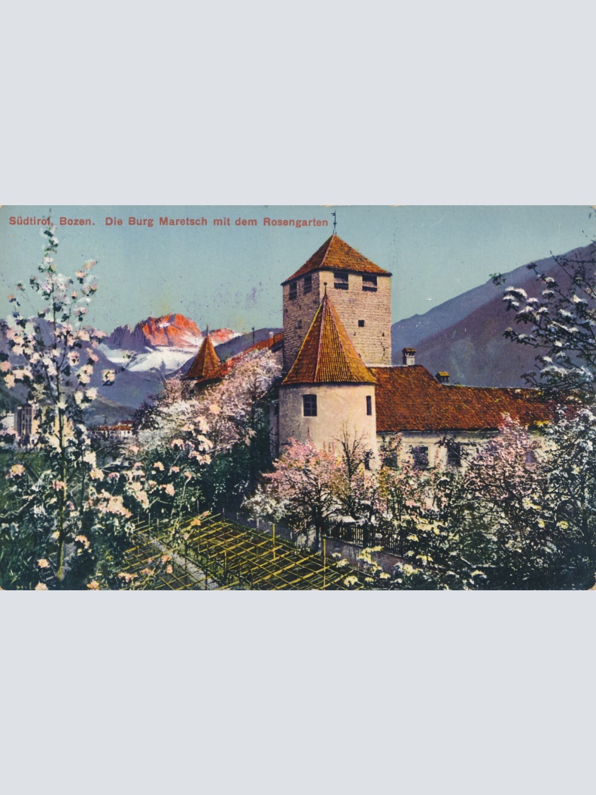 AK, Bozen, Burg Maretsch, Italien, Ansichtskarte (S4308)
