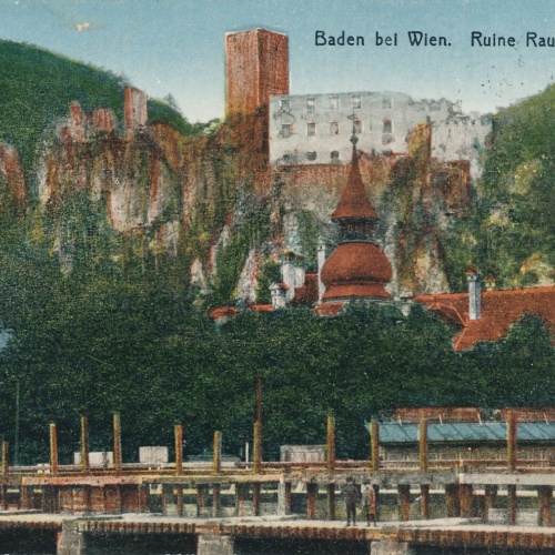 AK, Baden bei Wien, Ruine Rauhenstein, Niederösterreich, Ansichtskarte (S4398)