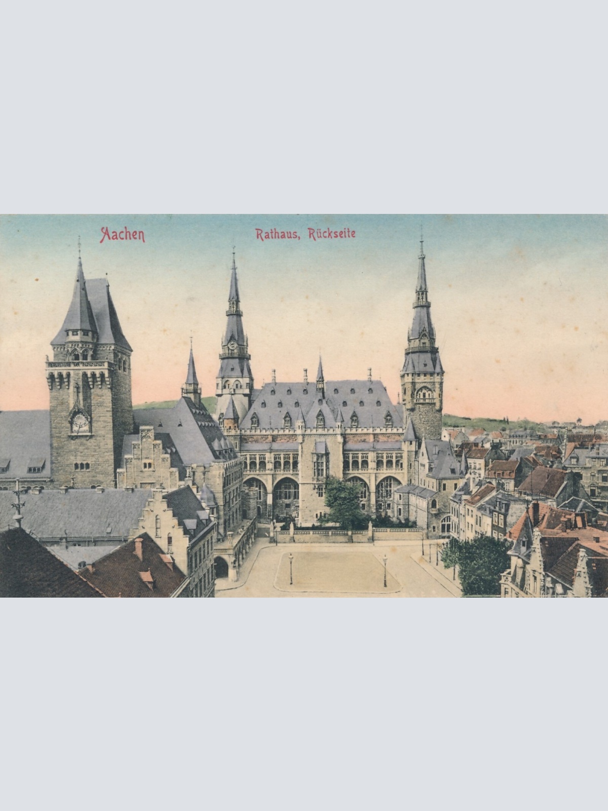 AK, Aachen, Rathaus, Nordrhein-Westfalen, Ansichtskarte (S4417)