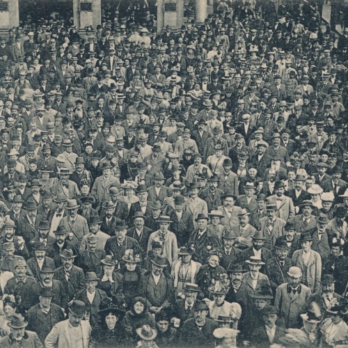 AK, Karlsbad, Frühpromenade am Mühlbrunn, Ansichtskarte (S4517)