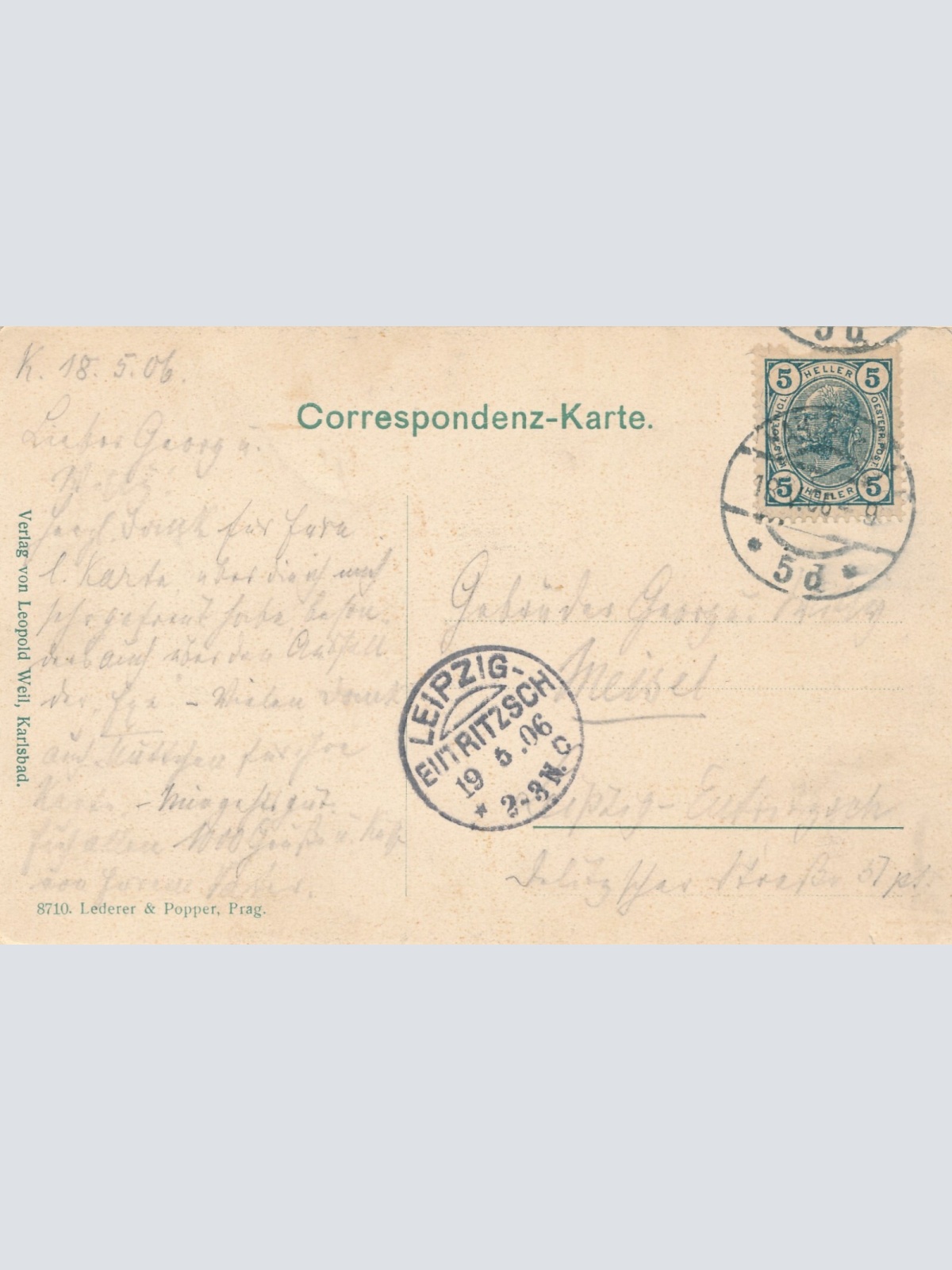 AK, Karlsbad, Frühpromenade am Mühlbrunn, Ansichtskarte (S4517)