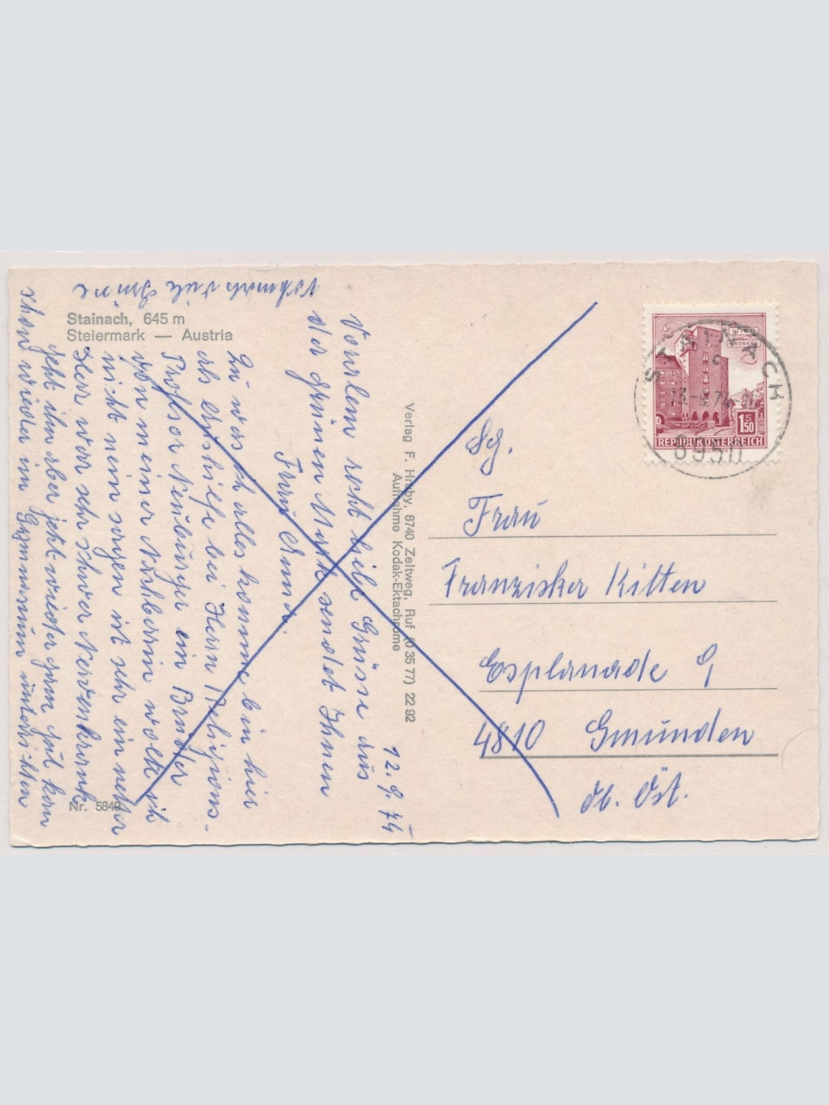 AK, Stainach, Steiermark, Ansichtskarte (S4529)