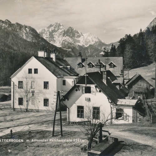 AK aus Gstatterboden mit Hotel Gstatterboden Steiermark Ansichtskarte (13666)