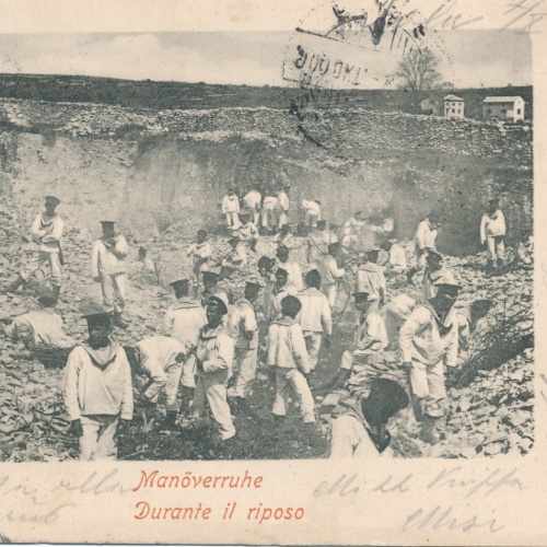 AK Manöver Ruhe Durante il riposo Marinespldaten Ansichtskarte (13651)